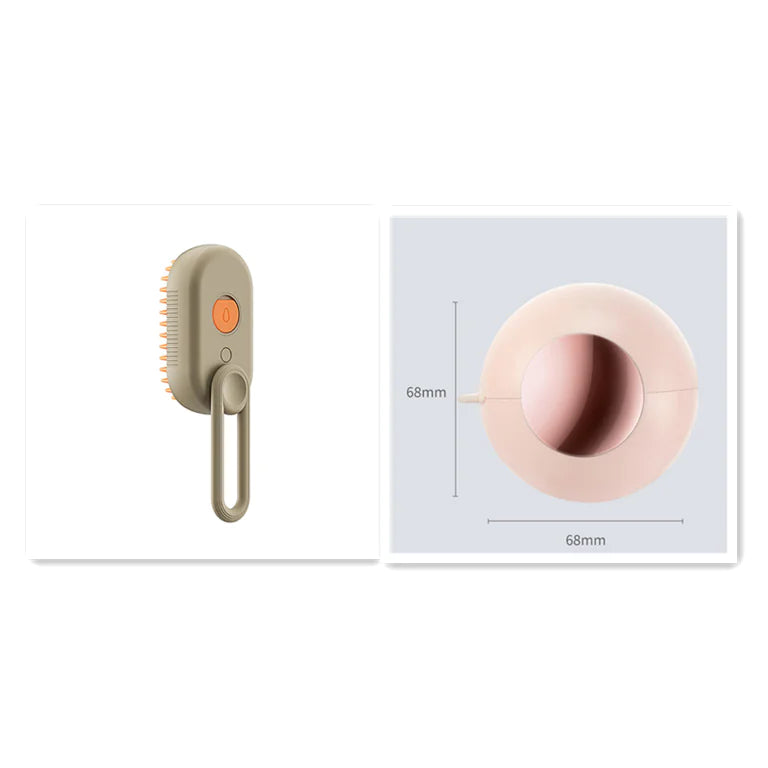3-in-1 Steam & Spray Pet Grooming Brush