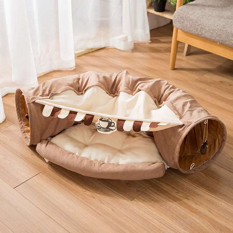 Cat Bed, Tunnel + Nest Combo