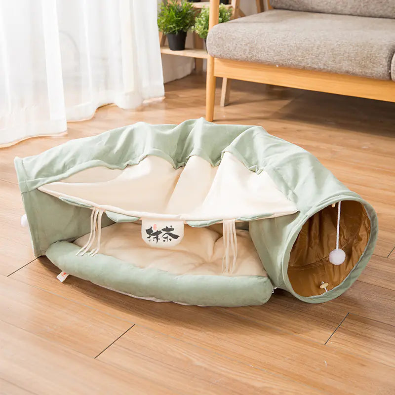 Cat Bed, Tunnel + Nest Combo