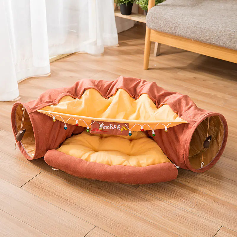 Cat Bed, Tunnel + Nest Combo
