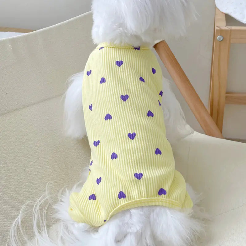 Heart Print Sleeveless Shirt