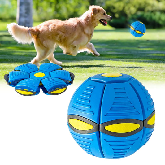 Interactive Flying Saucer Ball for Dogs – Pop-Up Disc Toy