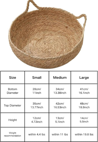 Rattan Woven Beds for Indoor Cats and Small Dogs