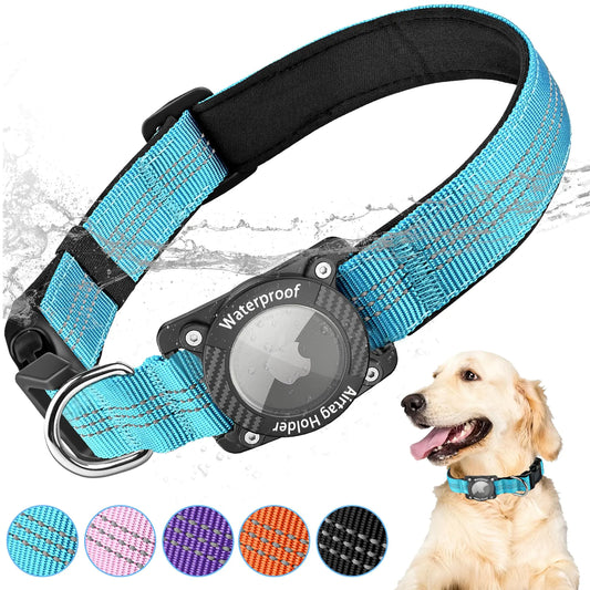 Reflective AirTag Dog Collar