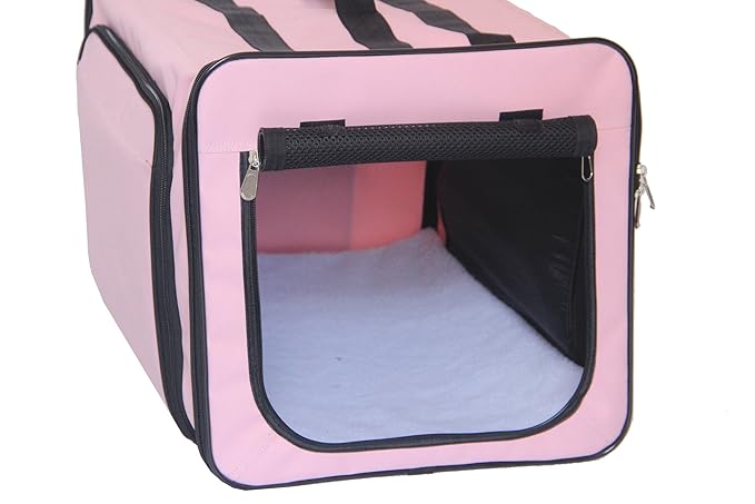 Expandable Folding Carrier Crate for Travel & Home (Airline Approved)