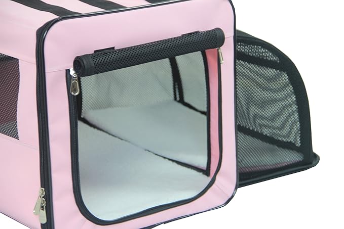 Expandable Folding Carrier Crate for Travel & Home (Airline Approved)