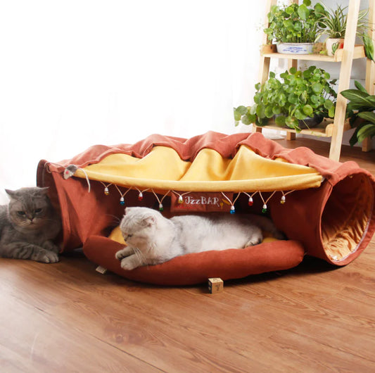 Cat Bed, Tunnel + Nest Combo