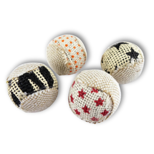 Canvas Toy Balls – Sound-Making & Lightweight Play Set (4-Pack)