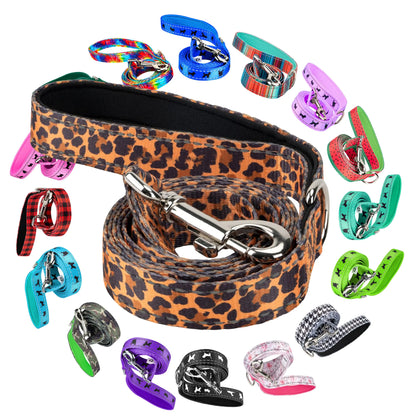 EcoBark Cheetah Print Reflective Dog Leash