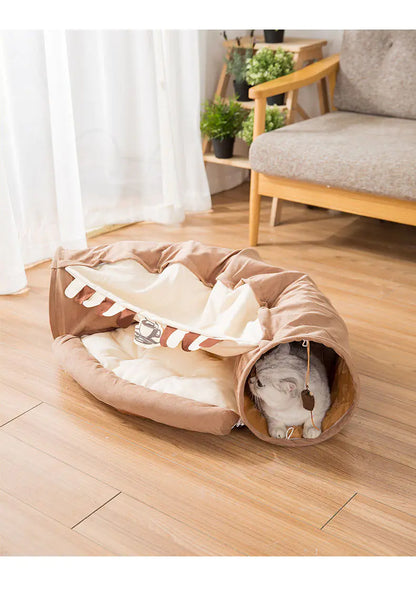 Cat Bed, Tunnel + Nest Combo