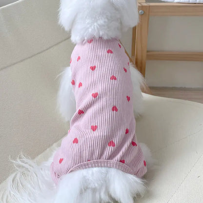 Heart Print Sleeveless Shirt