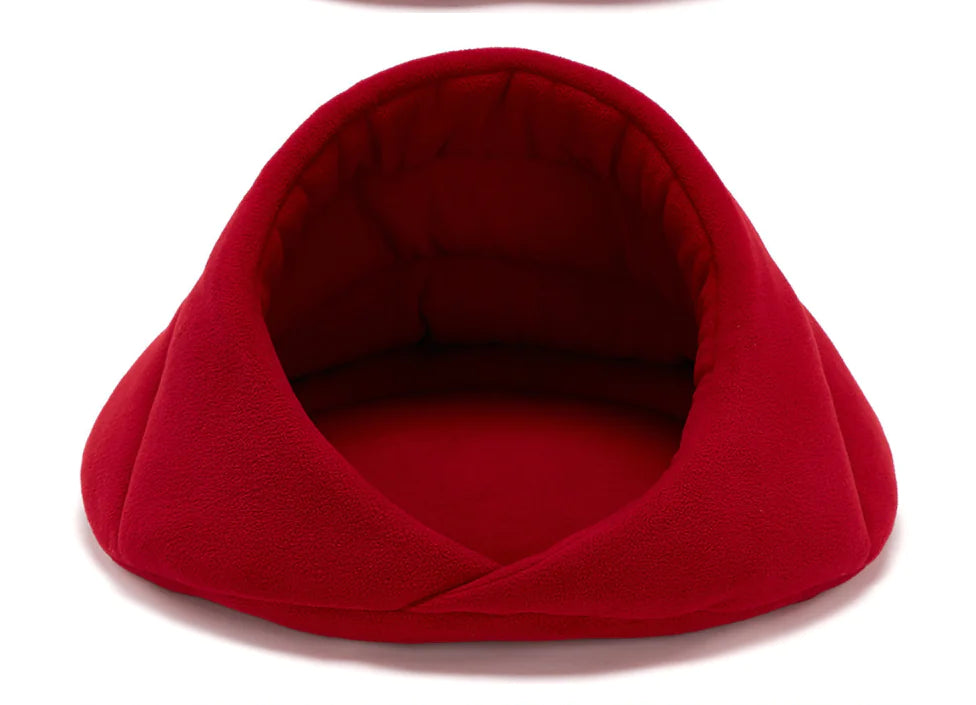 Fleece Pet Nest Bed for Dogs (XS–L, Multiple Colors)