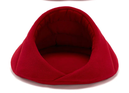 Fleece Pet Nest Bed for Dogs (XS–L, Multiple Colors)
